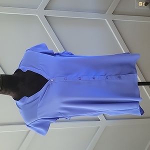 Express short sleeve flutter top